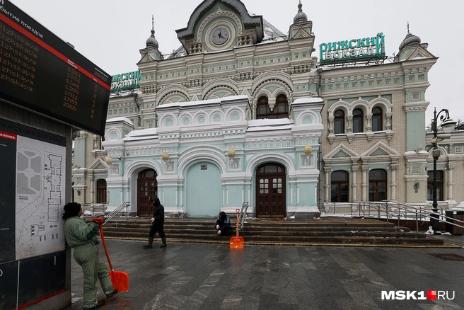 РЖД собирается выставить на торги здание Рижского вокзала | Источник: Артем Устюжанин / MSK1.RU