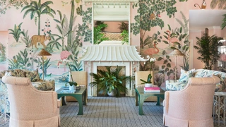 Обои de Gournay в обновленном отеле Colony во Флориде