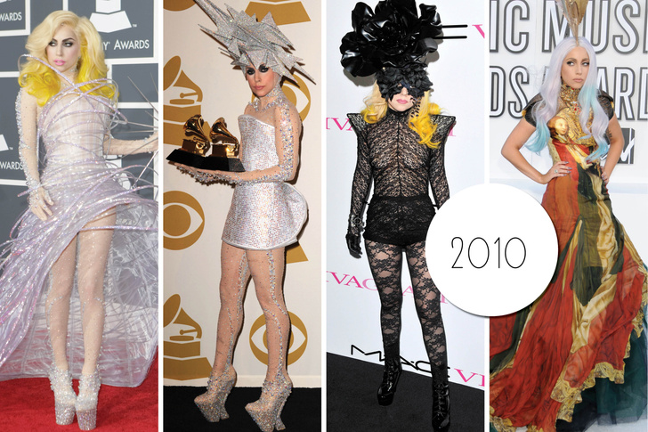 Эволюция стиля Леди Гаги: 2010 год