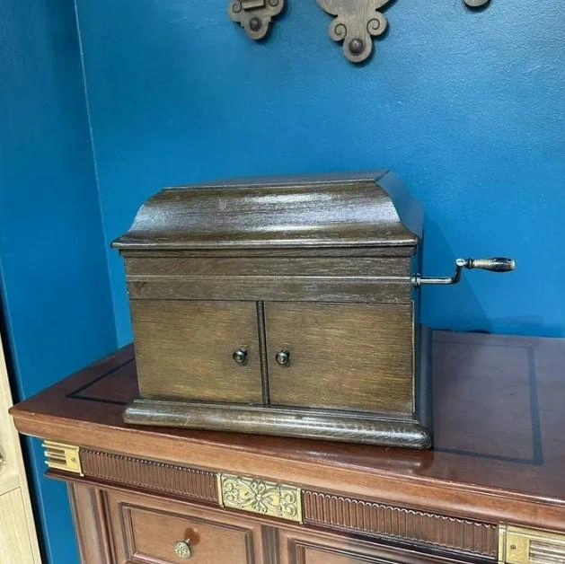 Удивительная редкость. В Иркутске продают раритетный немецкий граммофон начала XX века | Источник: скриншот с сайта «Авито»
