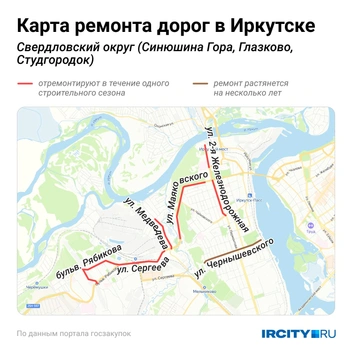 В Свердловском округе активнее всего будут ремонтировать дороги на Синюшке, в Глазково и Студгородке | Источник: Евгения Бикунова / Городские медиа