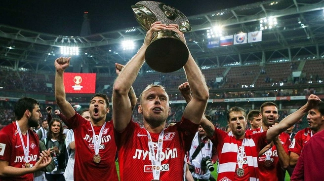 В составе красно-белых Глушаков стал чемпионом | Источник: пресс-служба «Спартака»