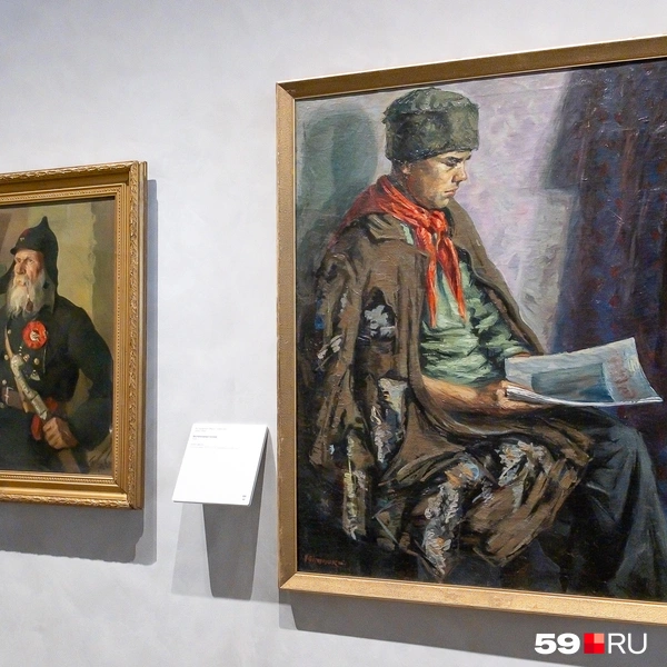 Персонажи на портретах советской эпохи&nbsp;— герои войны или труженники | Источник: Василина Любимова / 59.RU