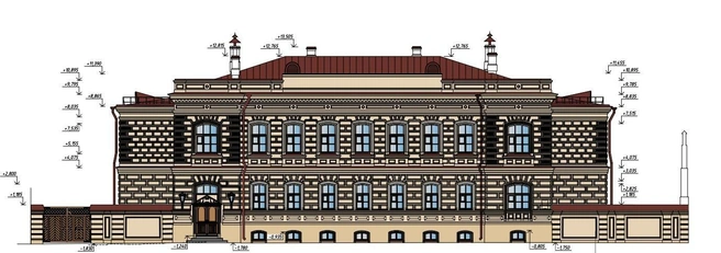 Проектное предложение по реставрации фасадов объекта. | Источник: Служба по государственной охране ОКН / vk.com 