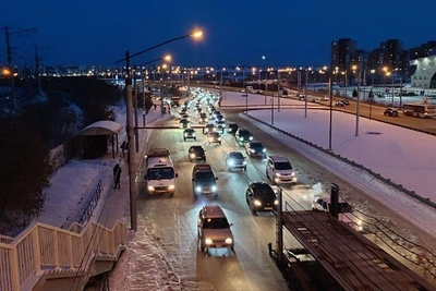 Иркутск встал в пробки в первое рабочее утро 2026 года