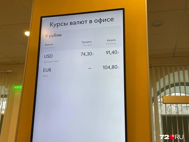 Доллары в «Райффайзенбанке» стоили дороже, чем в других банках  | Источник: Радик Енчу / 72.RU