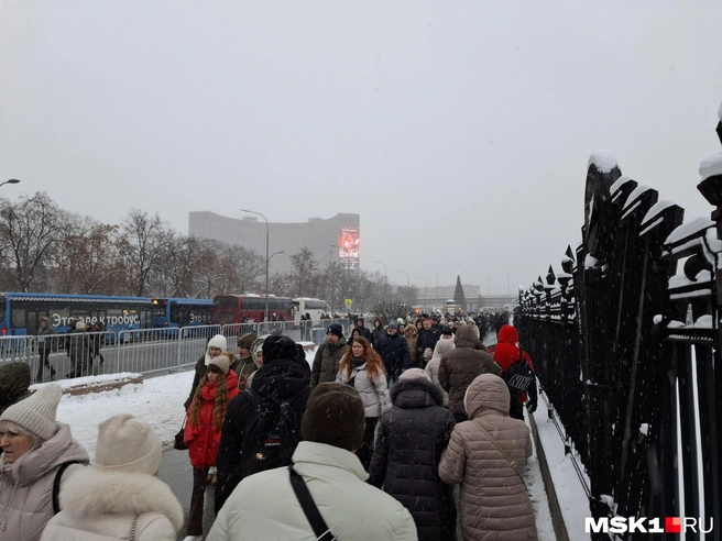 Сотни москвичей отправились посетить ВДНХ 2 января | Источник: Татьяна Спиридонова / MSK1.RU