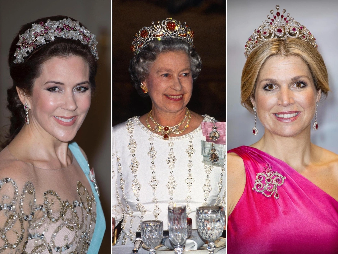 От тиары Елизаветы II до проклятого кольца Сары Йоркской: самые потрясающие украшения королевских особ с рубинами | marieclaire.ru