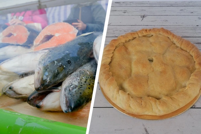Пирог сытный и, по отзывам, очень вкусный | Источник: Иван Митюшёв / 29.RU, Мария Ушакова