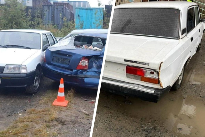 Машину пьяного северянина быстро нашли в одном из дворов Дудинки | Источник: Полиция Красноярского края / T.me