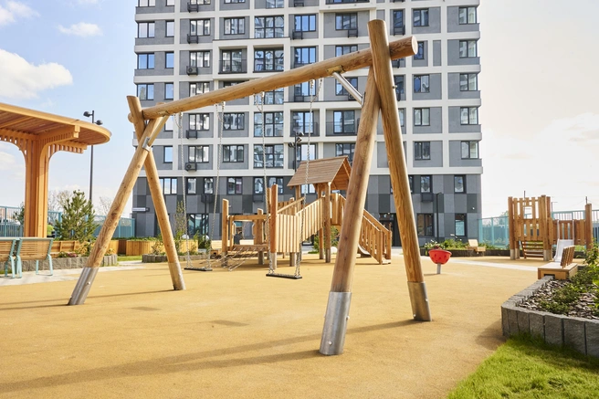 Жителям «Сибирского сада» доступна благоустроенная территория | Источник: «Страна Девелопмент»