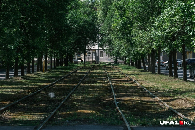 Трамваи ходят лишь на коротком отрезке улицы | Источник: Булат Салихов / UFA1.RU
