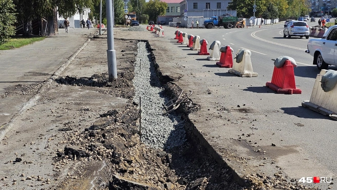 Тут начались работы | Источник: Дарья Никитченко / 45.RU