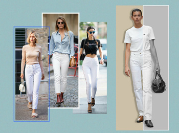 3 сочетания с белыми джинсами, которые облегчат сборы