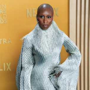 Самое красивое платье премии SAG Awards 2025: Синтия Эриво в винтажном кутюре Givenchy из серебряной рафии