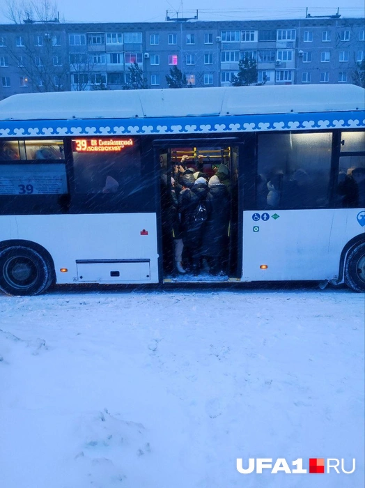 Автобусы забиты до отказа | Источник: читатель UFA1.RU