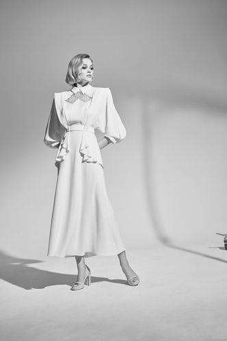 Монохром и эпоха 40-х: Ulyana Sergeenko Haute Couture 2021