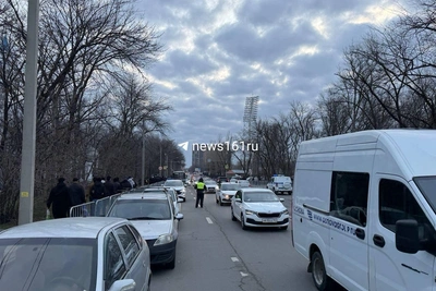 Пробки в Ростове у мечети из-за праздника Ураза-байрам