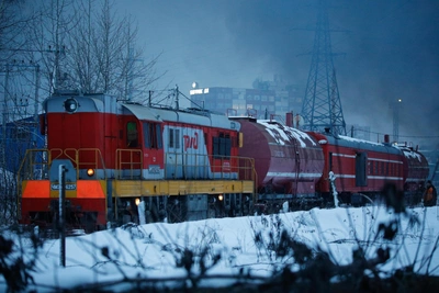 К пожару в Щекино отправили пожарный поезд