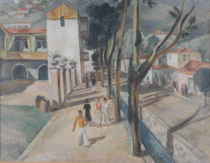 Александр Шевченко. «Крымский пейзаж». 1936  | Источник: ГМИ Республики Каракалпакстан имени И. В. Савицкого