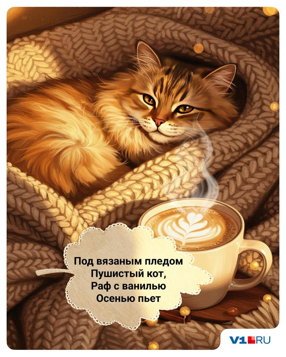 Ванильный раф вполне соответствует вайбу осени | Источник: Полина Авдошина / V1.RU