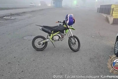 В Петропавловске подросток без прав попался на питбайке