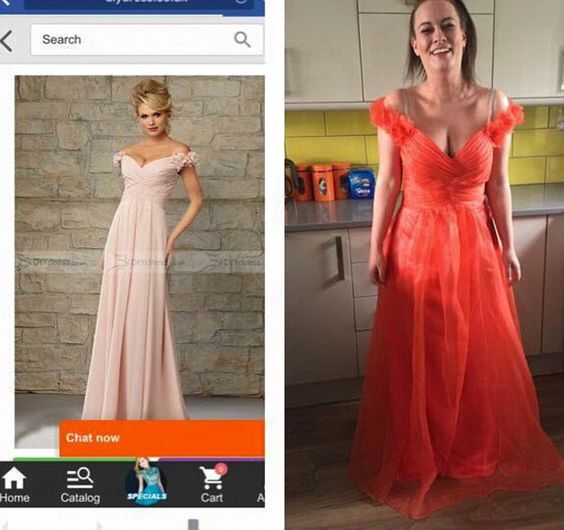 Ожидание VS реальность: 20 самых нелепых платьев на выпускной, которые заказали в интернете
