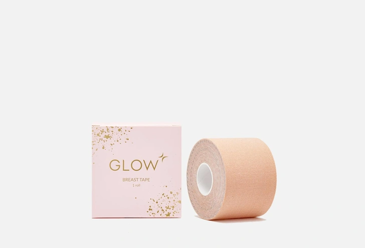 GLOW CARE Тейп для фиксации груди с накладками на соски  Boob Tape Roll with Nipple Covers  1 шт — купить в Москве