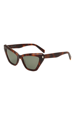 Женские коричневые солнцезащитные очки SAINT LAURENT