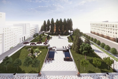 Сквер с памятником Дзержинскому в Уфе обновят