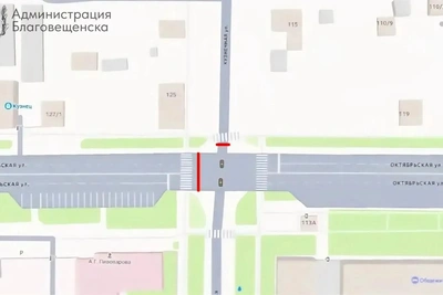В Благовещенске на ночь закроют перекрёсток Октябрьской и Кузнечной