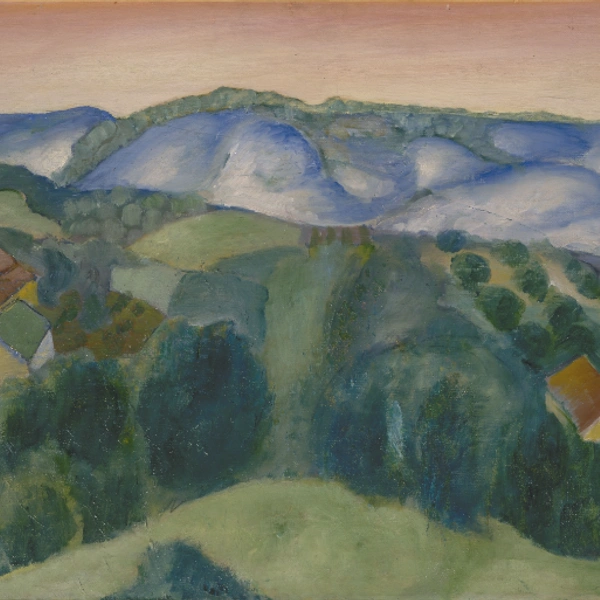 Кузьма Петров-Водкин «Окрестности Хвалынска», 1878, Русский музей | Источник: https://rusmuseumvrm.ru/