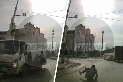 Пермяк выставил руку перед грузовиком и чудом выжил