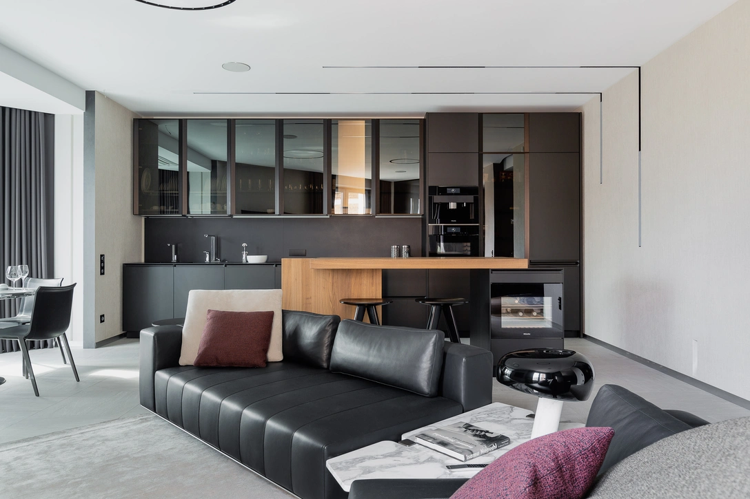 Гостиная. Диван, Minotti. | Источник: Евгений Ряжев