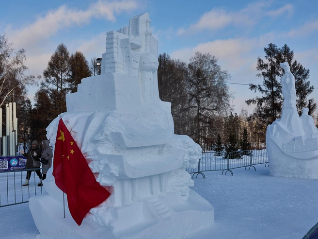 Команда «Шанхай — Shanghai» представила работу «Шанхай — место, где вечность встречается с мигом». | Источник: Александр Ощепков / NGS.RU