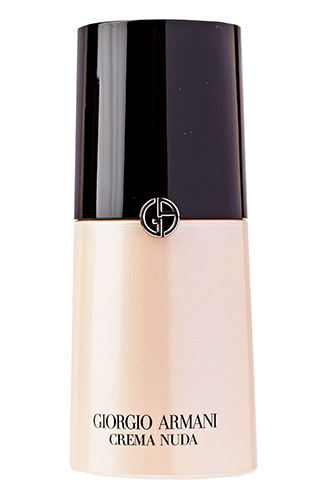 Увлажняющий крем с тональным эффектом Crema Nuda, Giorgio ArmaniМультиактивная формула включает в себя «эликсир молодости» ─ комплекс Reviscentalis, гиалуроновую кислоту и маннозу (ингредиент, который активно возрождает и увлажняет кожу, а также придает комфорт и свежесть на целый день), благодаря чему крем идеально выравнивает тон кожи без эффекта маски.