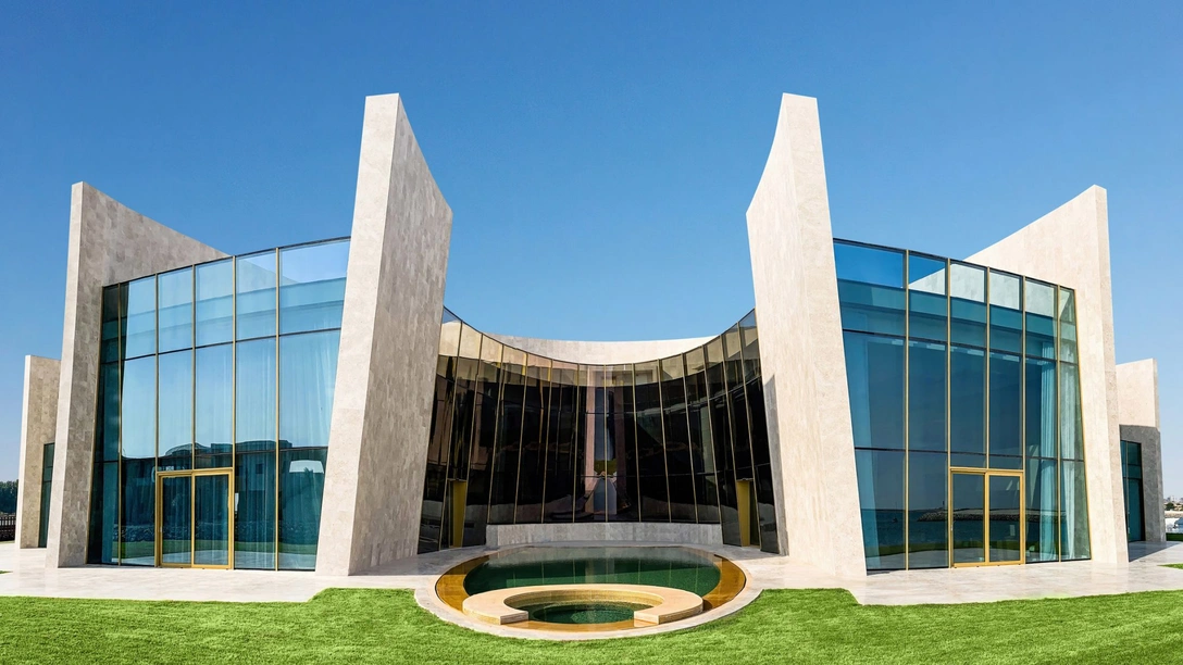 Вилла на искусственном острове в ОАЭ по проекту Фабио Новембре | mcmaison.ru