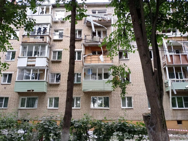 Сильно пострадали балконы и стекла соседних квартир | Источник: Правительство Тульской области