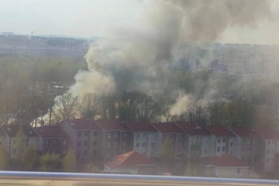 В Новой Москве вспыхнул таунхаус в поселке бизнес-класса