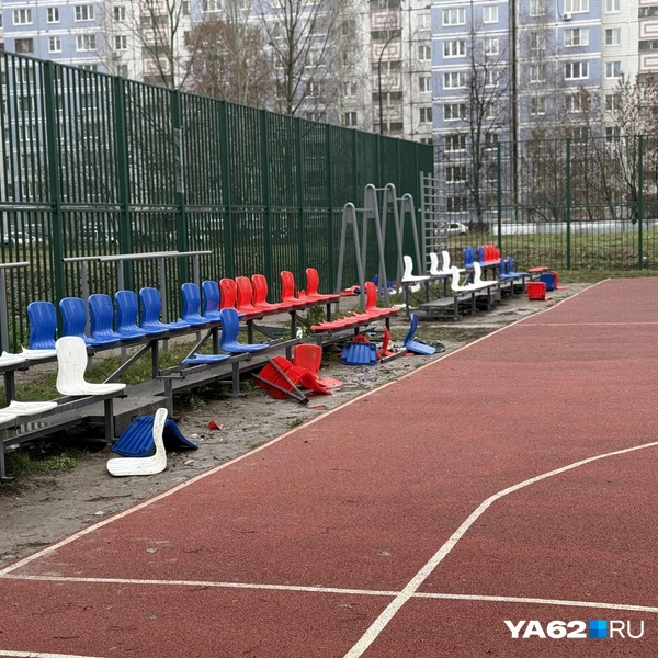 Подростки «поиграли» на спортивной площадке | Источник: Сергей Петунин / YA62.RU