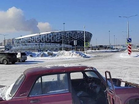 Госномер на машине отсутствует | Источник: мэрия Новосибирска