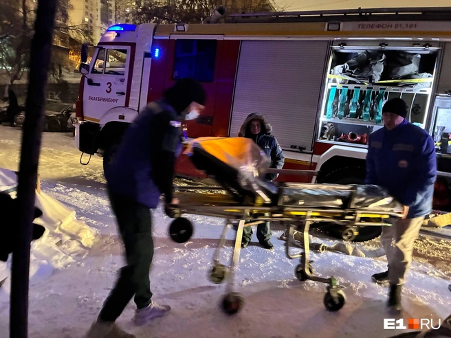 К дому приехали медики | Источник: читатель E1.RU