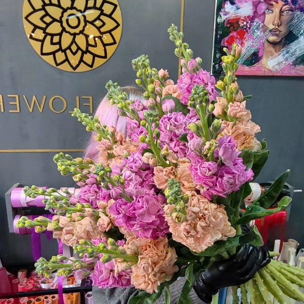 Нежная маттиола | Источник: Дарья Сычева, владелец салона цветов Dalia Flowers