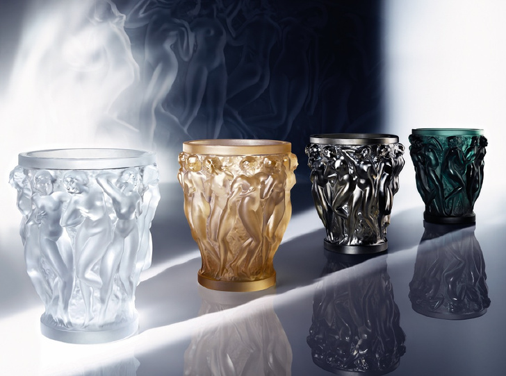 Вазы Lalique "Вакханки" из новой коллекции доступны в разных размерах и цветах