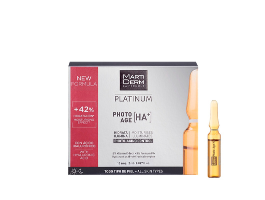Ампулы коррекция фотостарения MARTIDERM Platinum Photo-Age HA+
