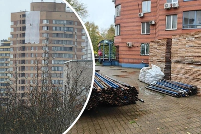 В Химках начали отделку фасада дома после БПЛА