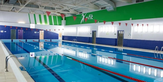 В XFit есть четыре дорожки длиной 25 метров | Источник: xfit.ru/club/perm/xfit-perm