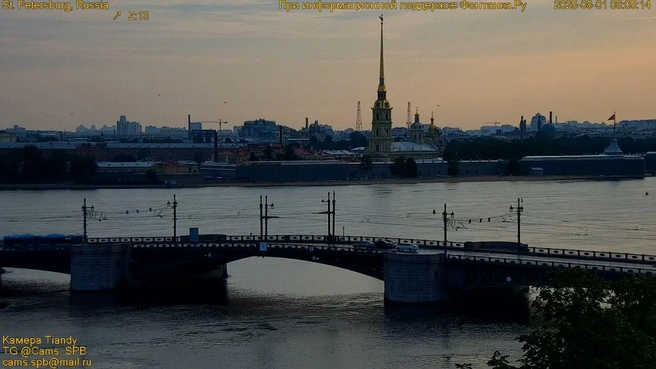 Прощаемся с жарой. В Петербурге — последний день с «тридцаткой» | Источник: кадр супервидовой веб-камеры