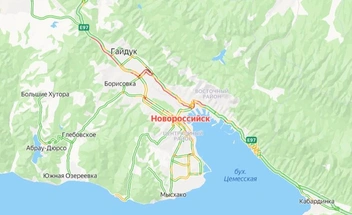 Пробка в Новороссийске | Источник: «Яндекс Карты»