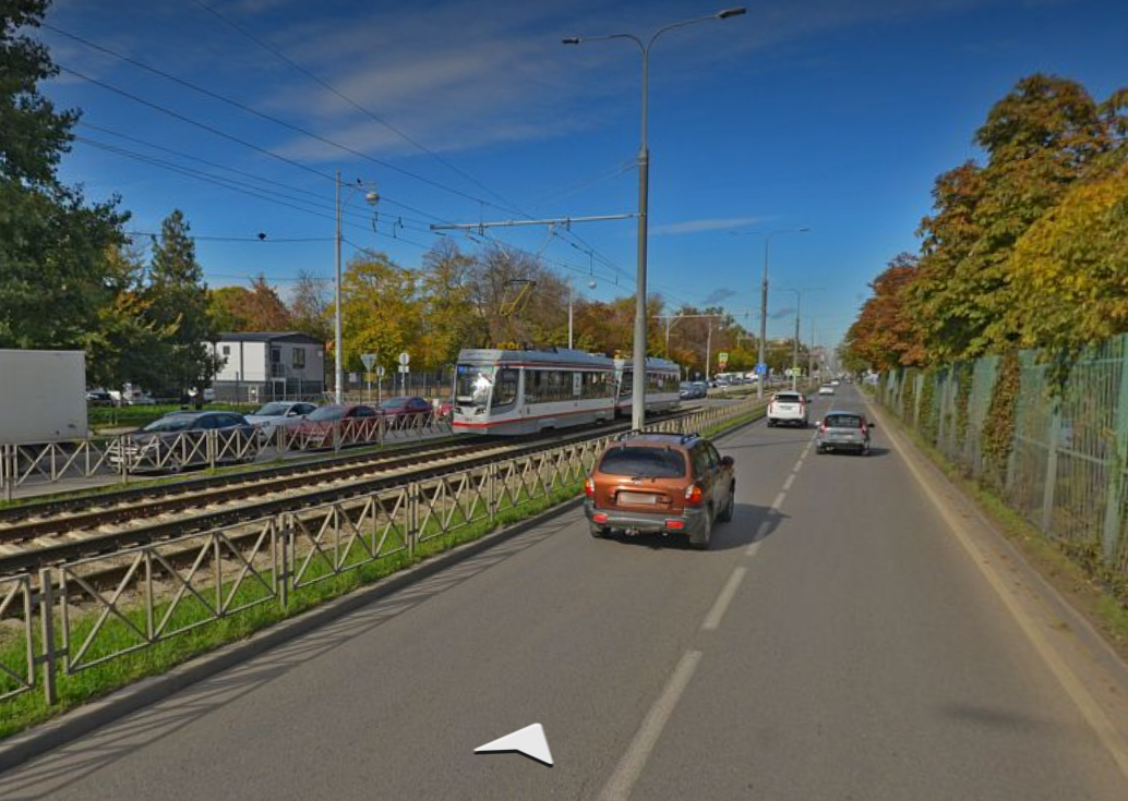 Улица Московская, в районе офиса «Тандера» | Источник: yandex.ru/maps